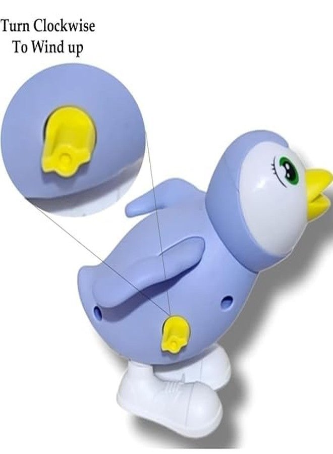 acrown Cute Animal Toys for Kids Sensory Worm Animal Wind up Colorful Toy Insect Figurines for Boys and Girls Multicolor (Penguin) - Image 3